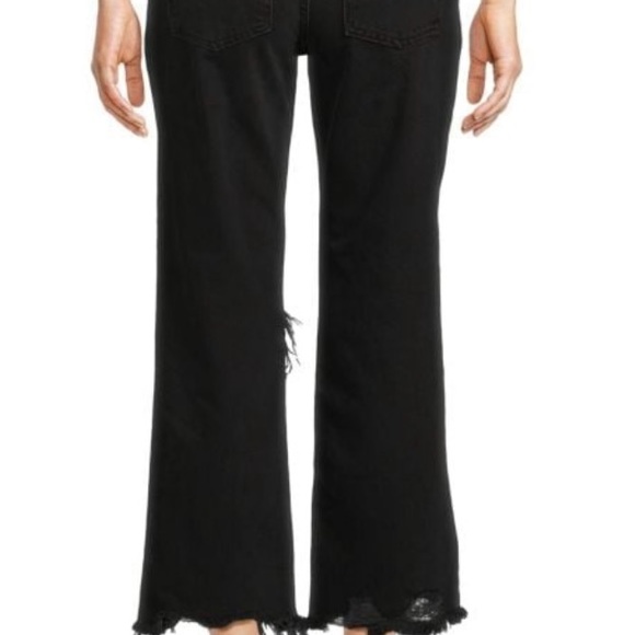 Free People Maggie Mid Rise Distressed Wide Leg Jeans - Picture 5 of 6